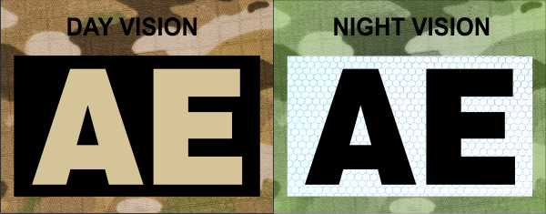 AE IR SolasX patch Tan on IR Magic Black